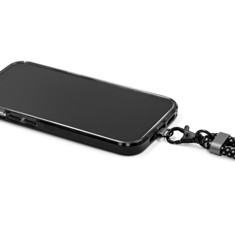 Ремешок-держатель для телефона с зарядным кабелем USB-C - USB-C «Lany Wristband Charge Eco», серый