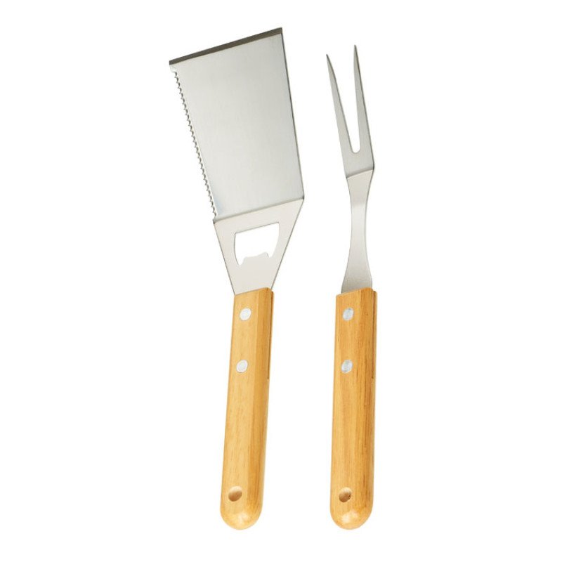 Набор BBQ Grill Master из двух приборов с деревянными ручками