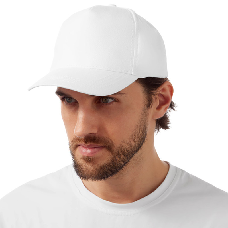 Бейсболка "Мемфис 230" 5-панельная, белый Бейсболка "Мемфис 230" 5-панельная, белый