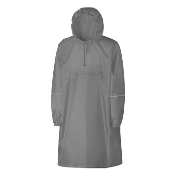 Дождевик - пончо "Galaxy" со светоотражающими элементами, серый