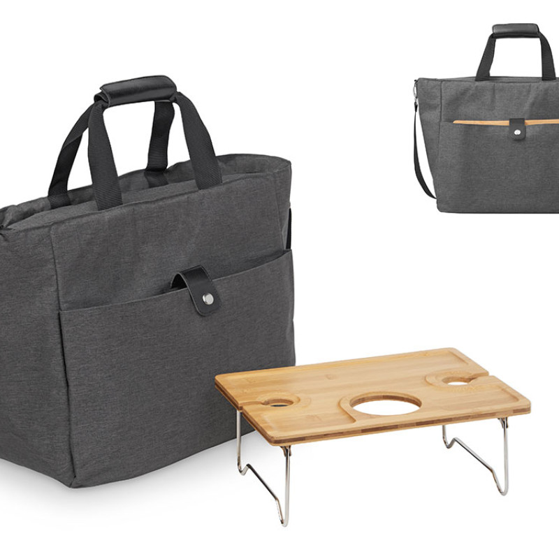 Набор для пикника Fabar сумка-холодильник и бамбуковый столик на ножках