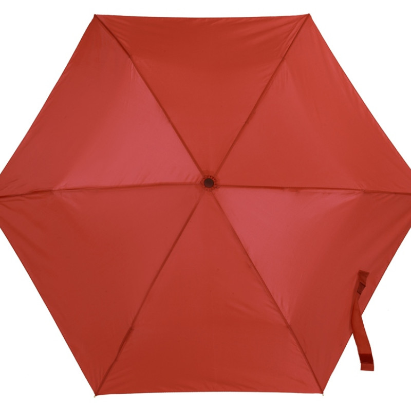 Складной компактный механический зонт Super Light, красный Складной компактный механический зонт Super Light, красный