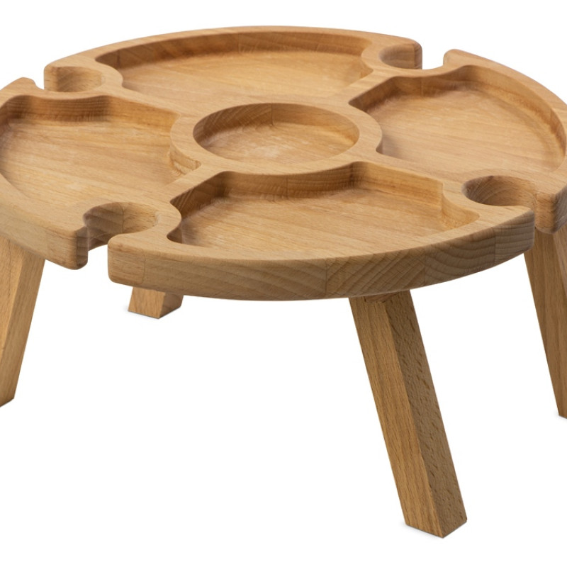 Деревянный столик на складных ножках "Outside party"