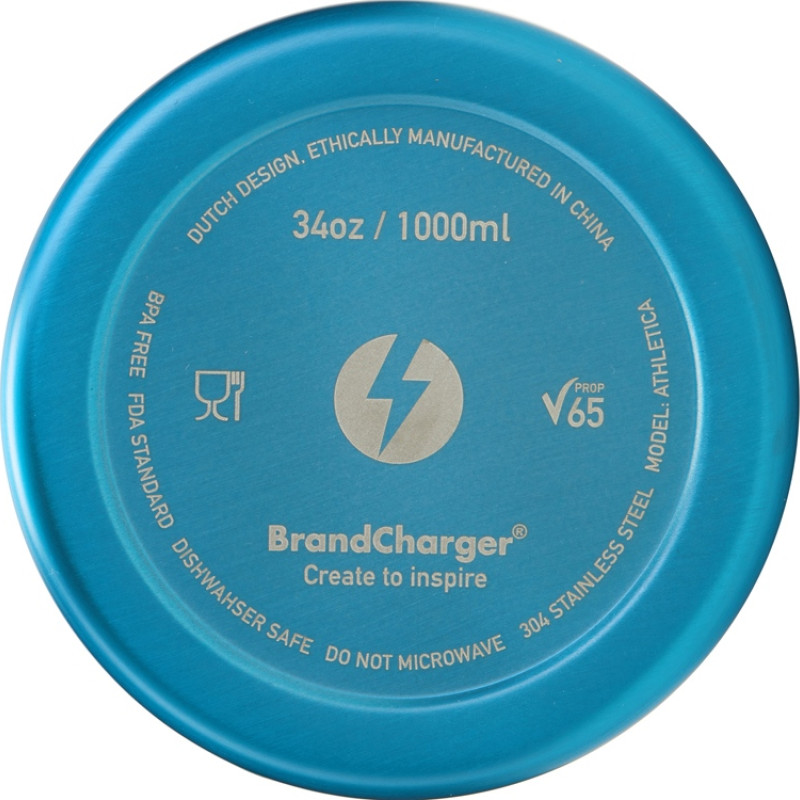 Бутылка для воды «Athletica», 1000 мл, нержавеющая сталь, синий