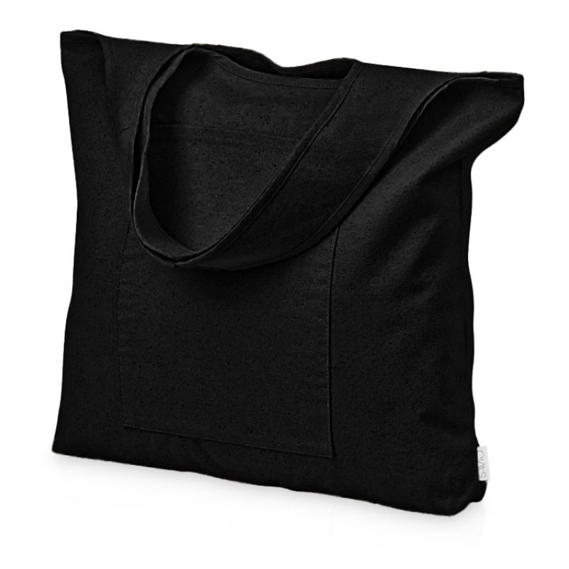 Сумка-шоппер Vest из хлопка 340 г/м2, черный Сумка-шоппер Vest из хлопка 340 г/м2, черный