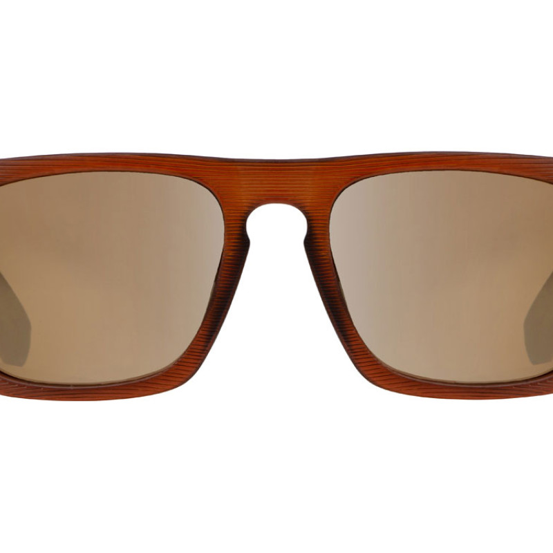 Очки из бамбука с зеркальными линзами "Rockwood mirror", коричневый