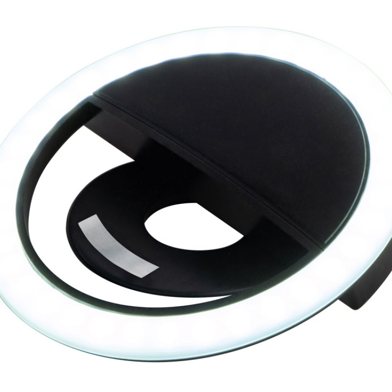 Световое кольцо для селфи "Glitter", черный