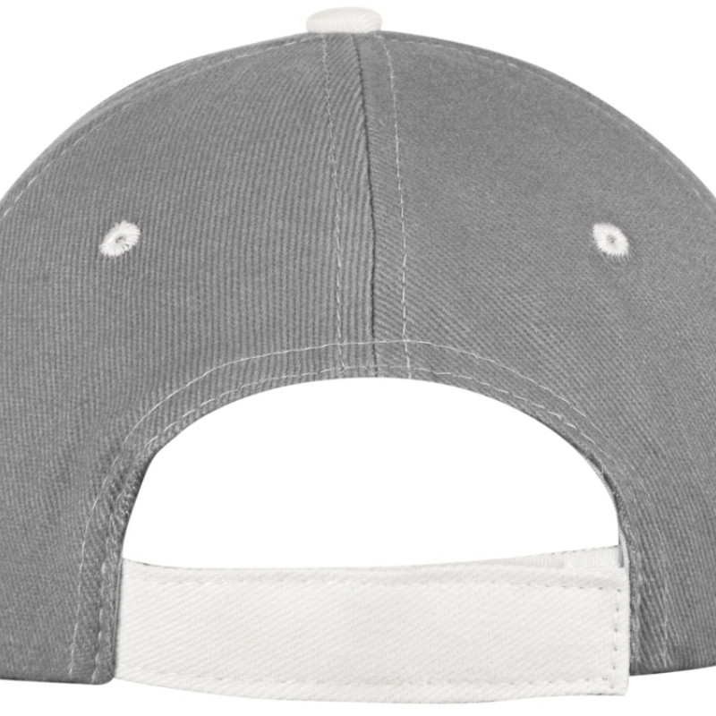 Бейсболка "New Castle" 6-ти панельная, серый/белый Бейсболка "New Castle" 6-ти панельная, серый/белый