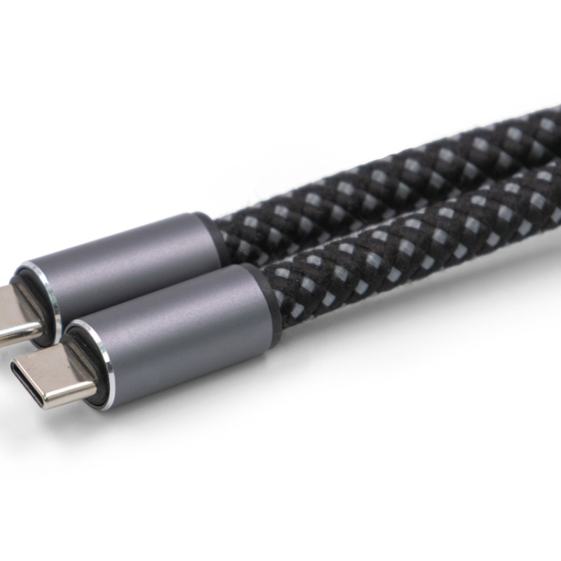 Ремешок-держатель для телефона с зарядным кабелем USB-C - USB-C «Lany Wristband Charge Eco», серый