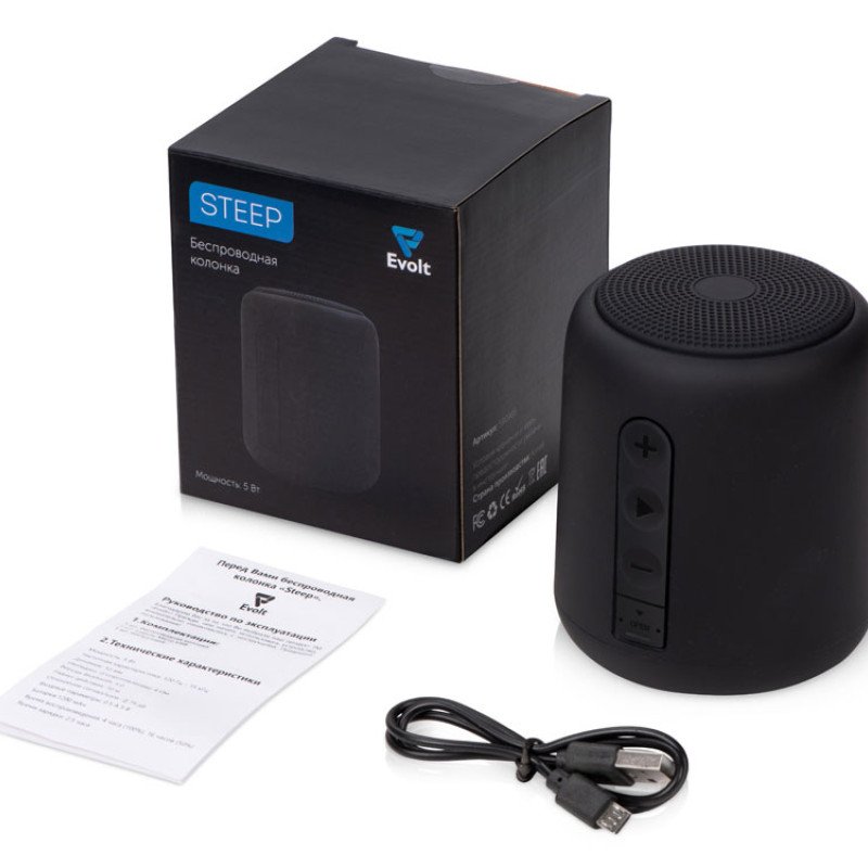 Портативная колонка TWS "Steep", черный