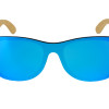 Солнцезащитные очки из бамбука с зеркальной линзой "Rockwood Motion", синий