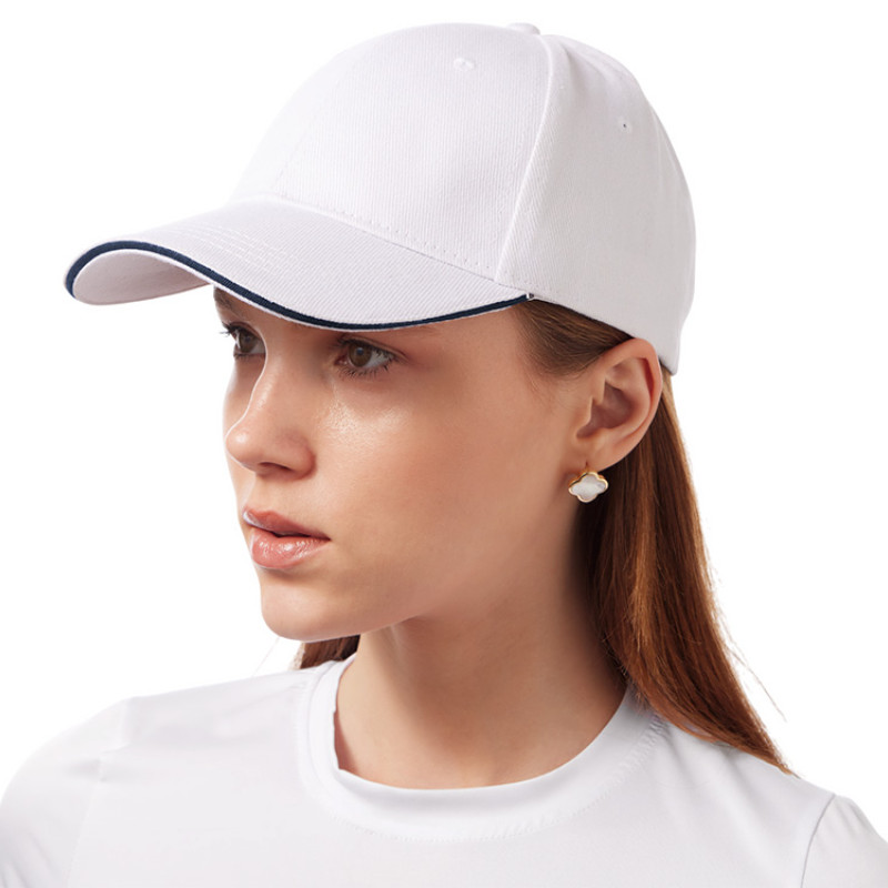 Бейсболка «Cancun», белый/темно-синий