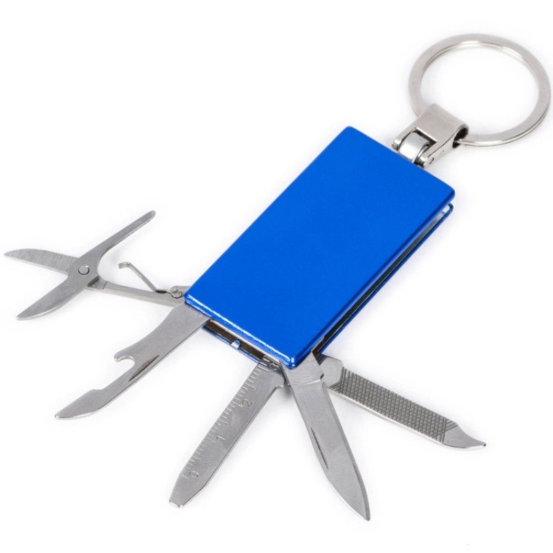 Мультитул-брелок 5-в-1 «Badge», синий