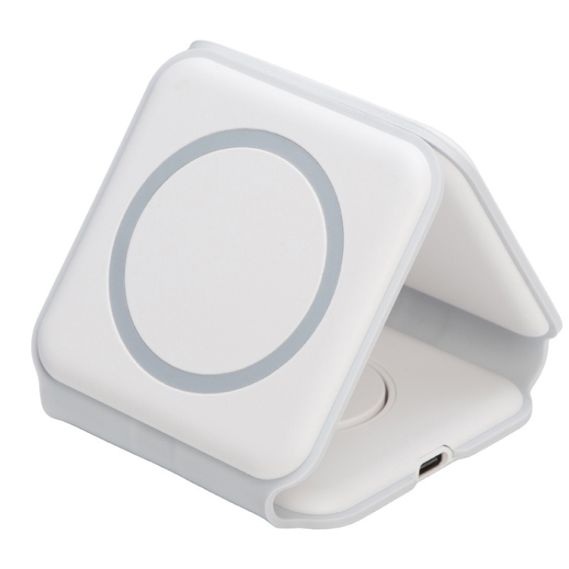 Беспроводное зарядное устройство 3-в-1 «Road», 15 Вт, белый