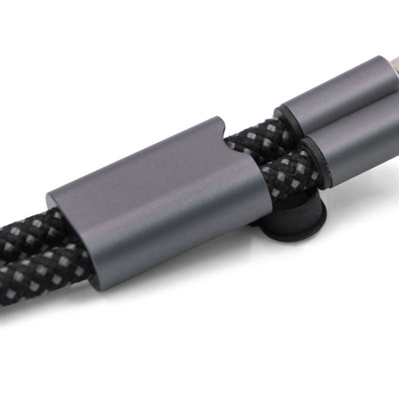 Ремешок-держатель для телефона с зарядным кабелем USB-C - USB-C «Lany Wristband Charge Eco», серый