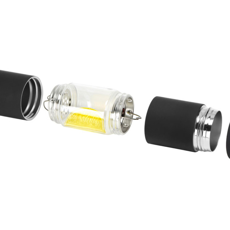 Бутылка для воды FLAVOUR U SEE, 460 мл, черный