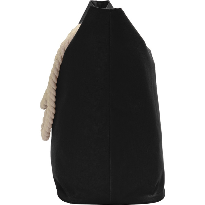 Сумка «Seaside» для шопинга и пляжа с широким дном, черный