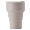 Силиконовый складной стакан "GoCup", бежевый