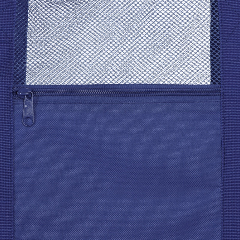 Сумка для шопинга и пляжа «Coolmesh» с изотермическим отделением внизу, синий