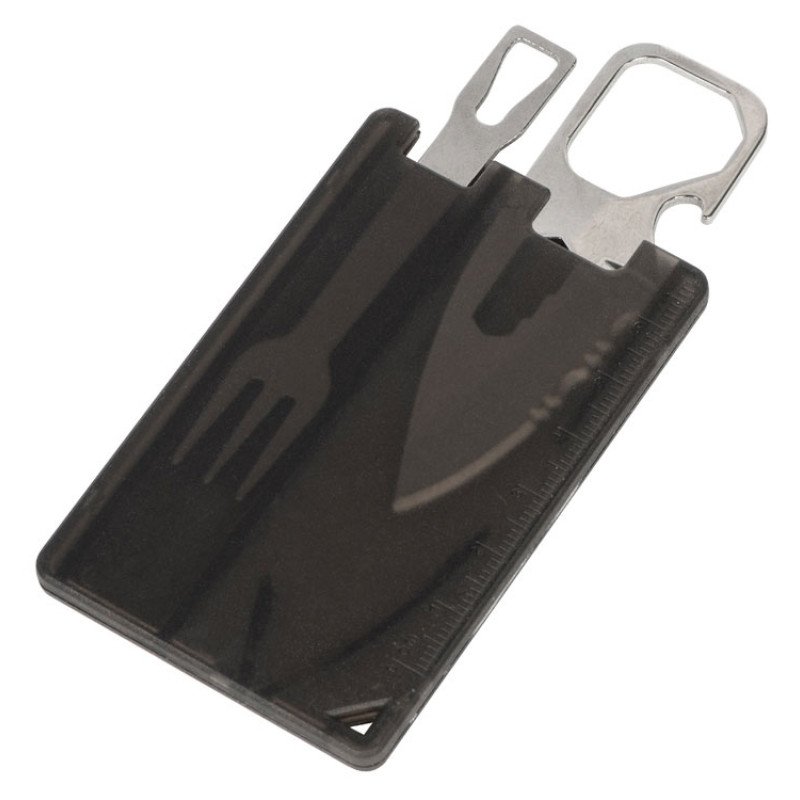 Мультиинструмент с ножом и вилкой "Hungry", черный