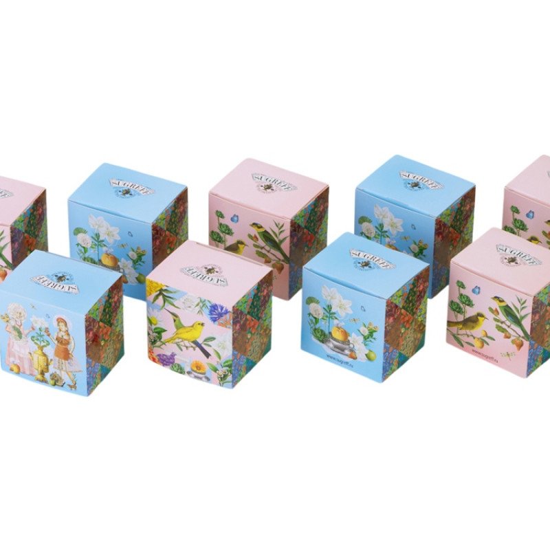 Подарочный набор с чаем «Чайный букет» в деревянной шкатулке, натуральный