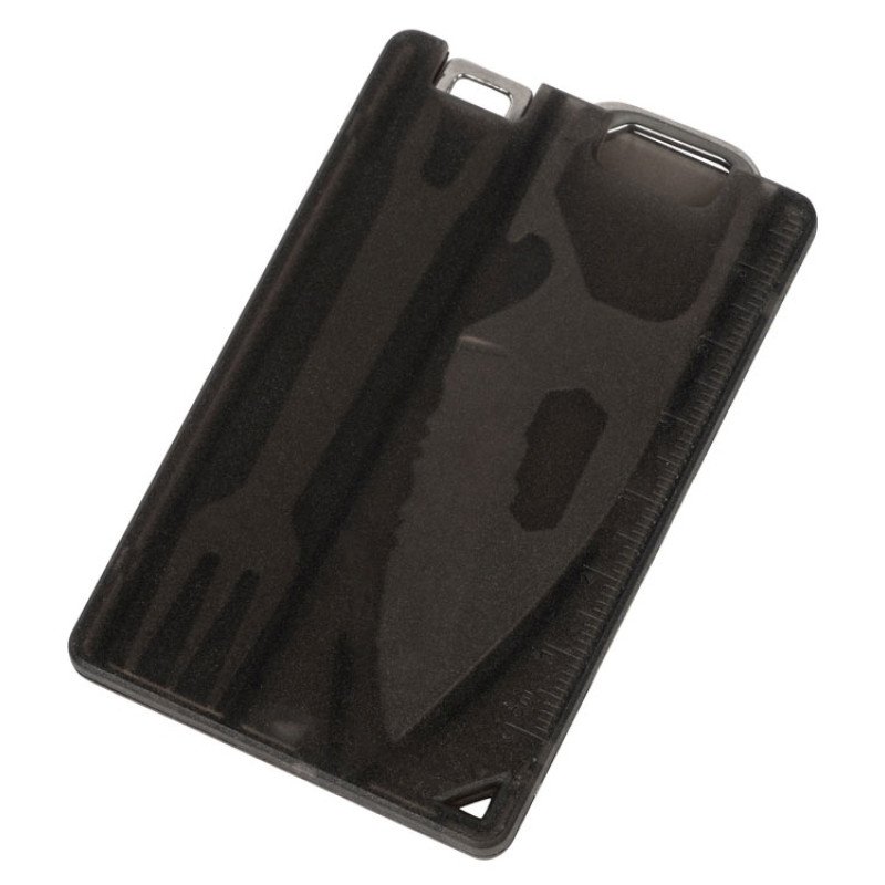 Мультиинструмент с ножом и вилкой "Hungry", черный