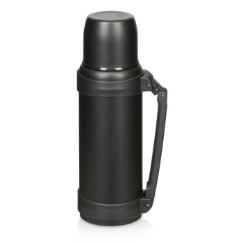 Вакуумный термос "Hotwell" с медной изоляцией и порошковой краской, 1.4л, черный