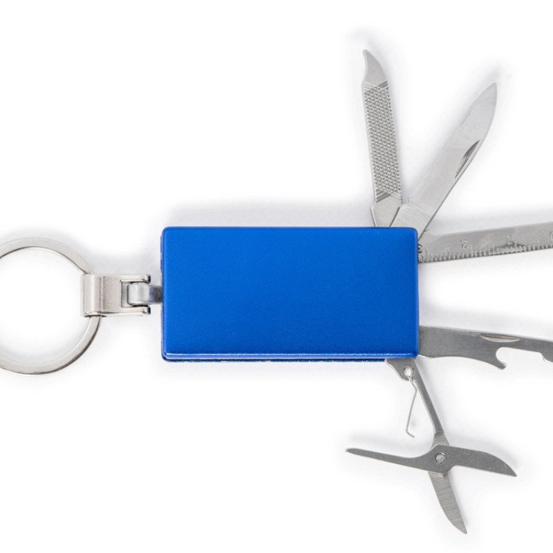 Мультитул-брелок 5-в-1 «Badge», синий