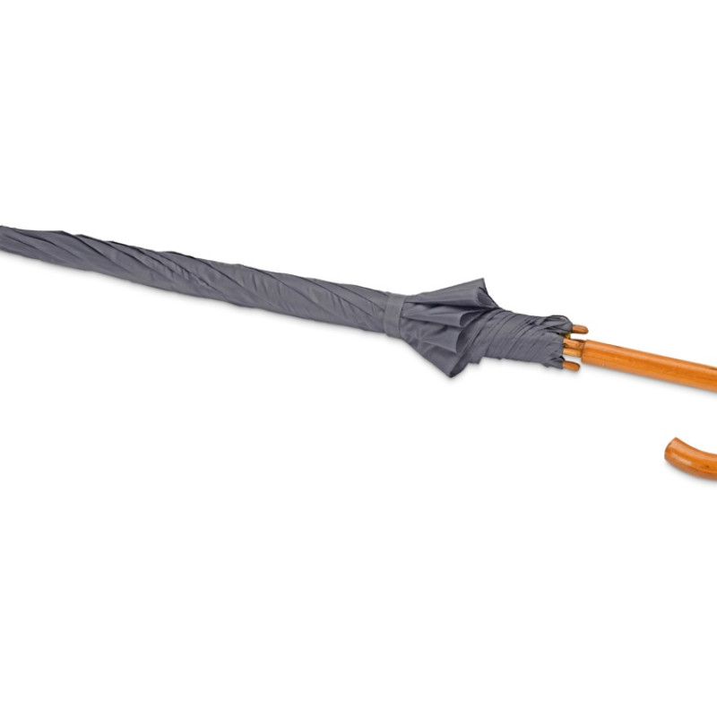 Зонт-трость "Радуга", серый