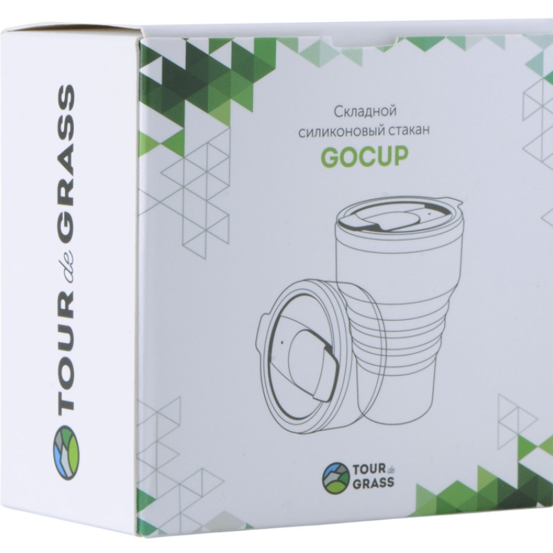 Силиконовый складной стакан "GoCup", бежевый