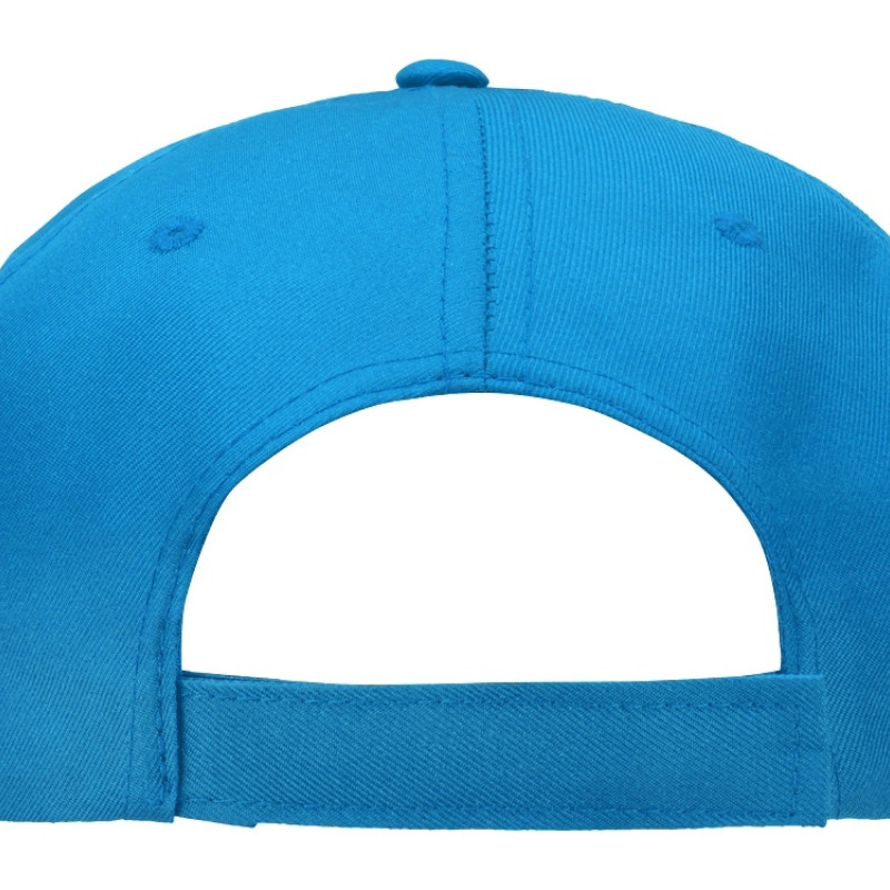 Бейсболка "Poly" 5-ти панельная 120 гр, голубой