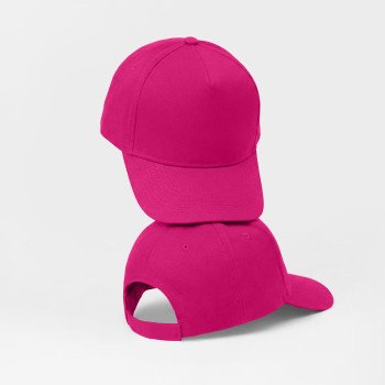Бейсболка "Poly" 5-ти панельная 120гр, фуксия