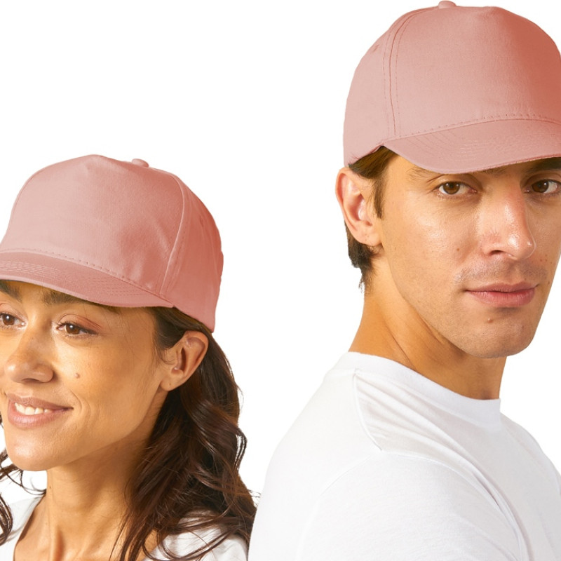 Бейсболка "Memphis" 5-ти панельная 165 гр, лососевый Бейсболка "Memphis" 5-ти панельная 165 гр, лососевый