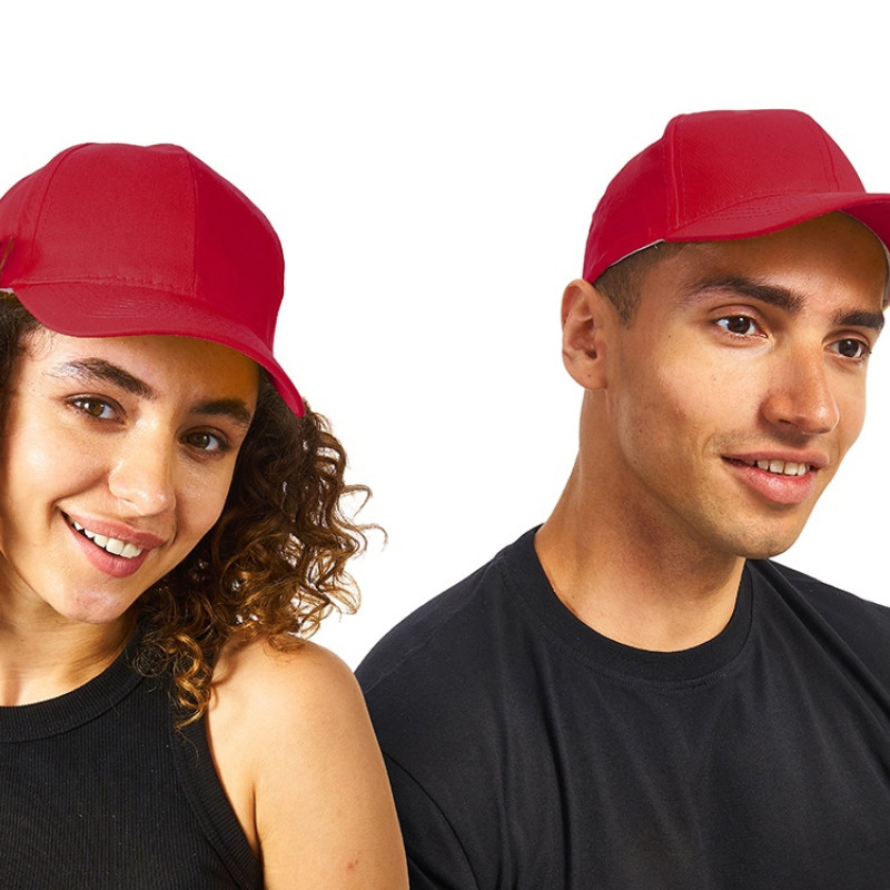 Бейсболка "Detroit" 6-ти панельная, красный Бейсболка "Detroit" 6-ти панельная, красный