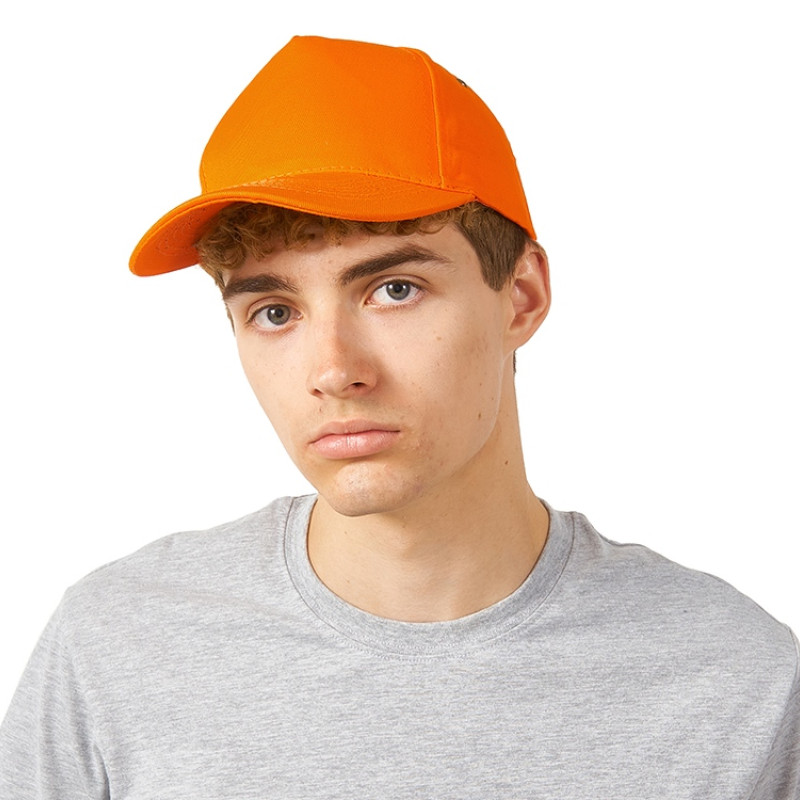 Бейсболка "New York" 5-ти панельная, оранжевый
