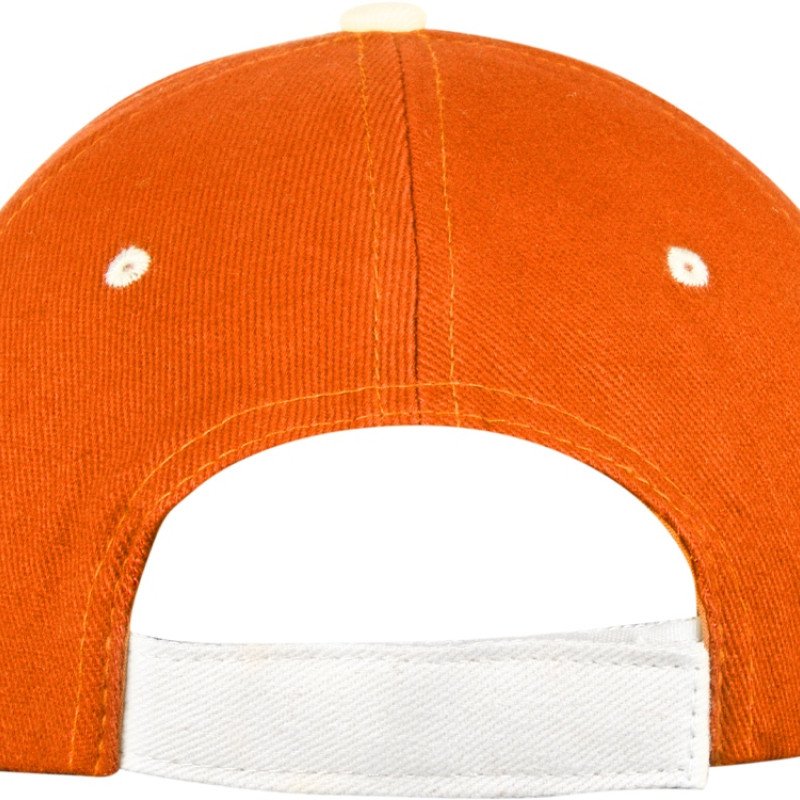 Бейсболка "New Castle" 6-ти панельная, оранжевый/белый Бейсболка "New Castle" 6-ти панельная, оранжевый/белый