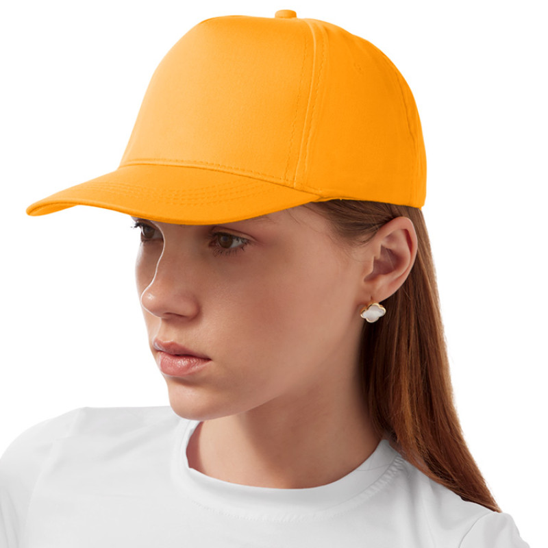 Бейсболка "Мемфис 230" 5-панельная, оранжевая