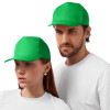 Бейсболка "Poly" 5-ти панельная 120 гр, зеленый