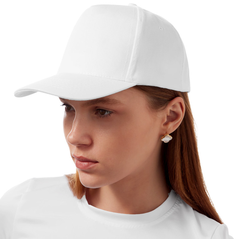 Бейсболка "Mix" 5-ти панельная 180 гр, белый