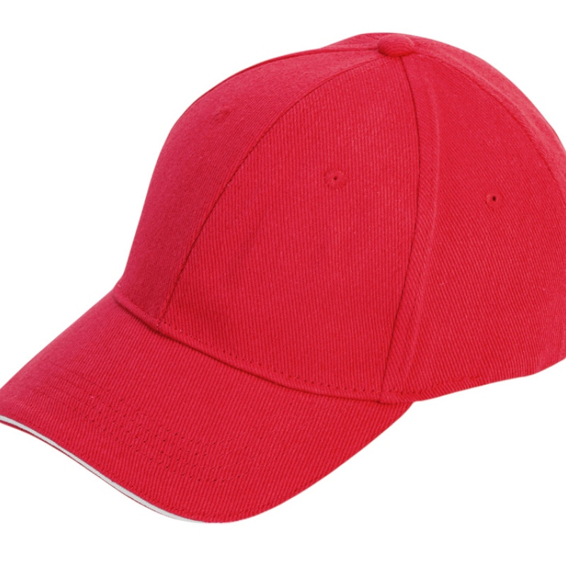 Бейсболка «Cancun», красный/белый