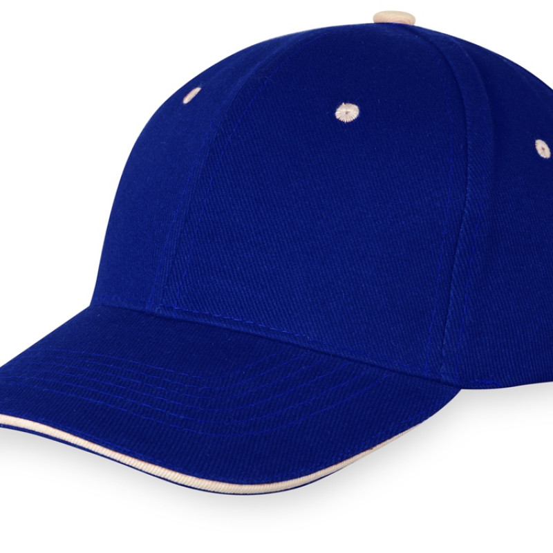 Бейсболка "New Castle" 6-ти панельная, кл синий/натуральный Бейсболка "New Castle" 6-ти панельная, кл синий/натуральный