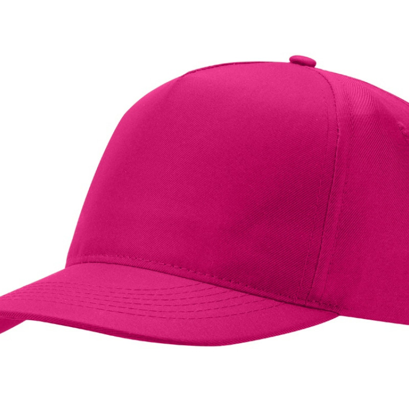 Бейсболка "Poly" 5-ти панельная 120гр, фуксия