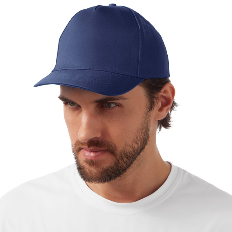 Бейсболка "Poly" 5-ти панельная 120гр, темно-синий Бейсболка "Poly" 5-ти панельная 120гр, темно-синий