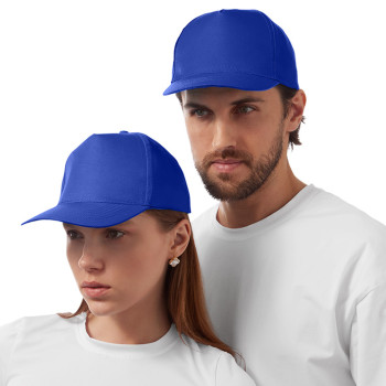 Бейсболка "Poly" 5-ти панельная 120 гр, кл.синий