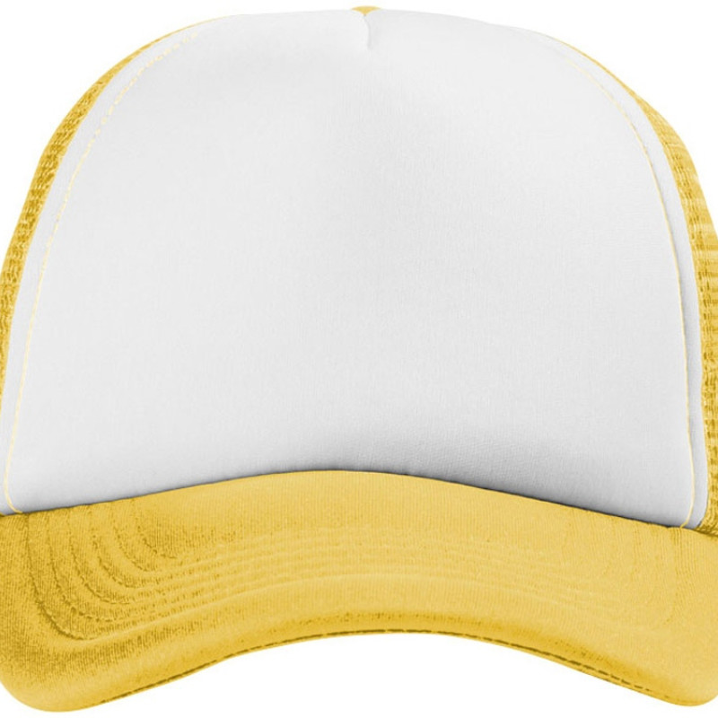 Бейсболка "Trucker", желтый/белый