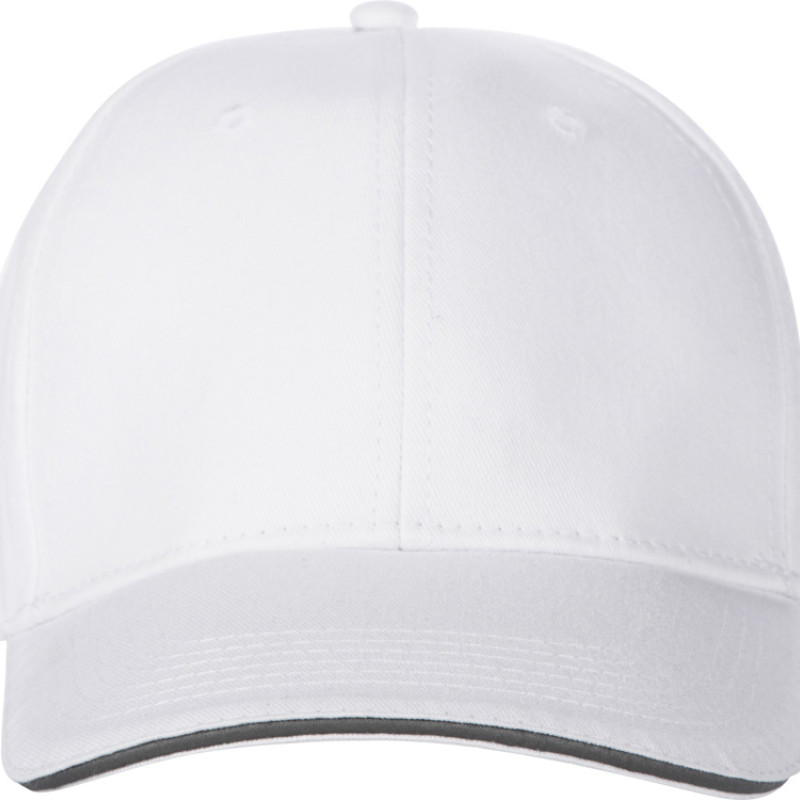 Кепка со светоотражающим кантом, белый