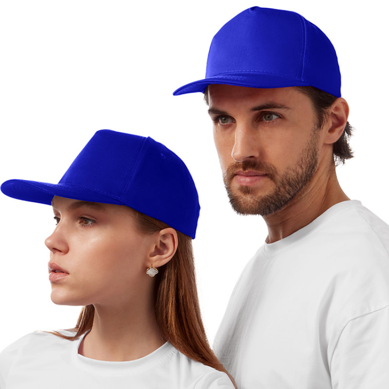 Бейсболка "Mix" 5-ти панельная 180 гр, кл. синий