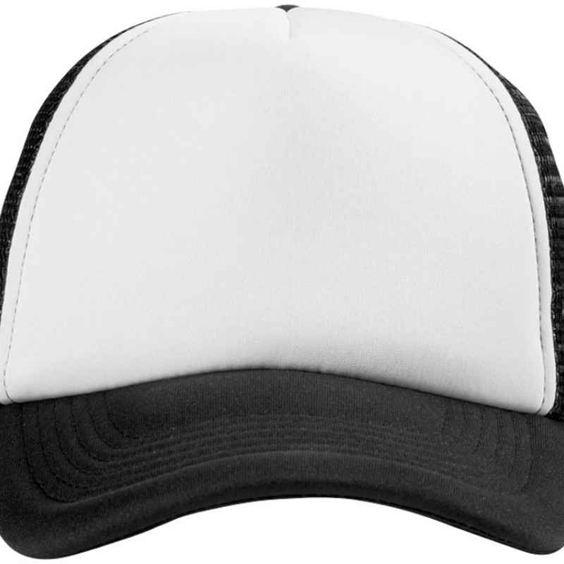 Бейсболка "Trucker", черный/белый (P)