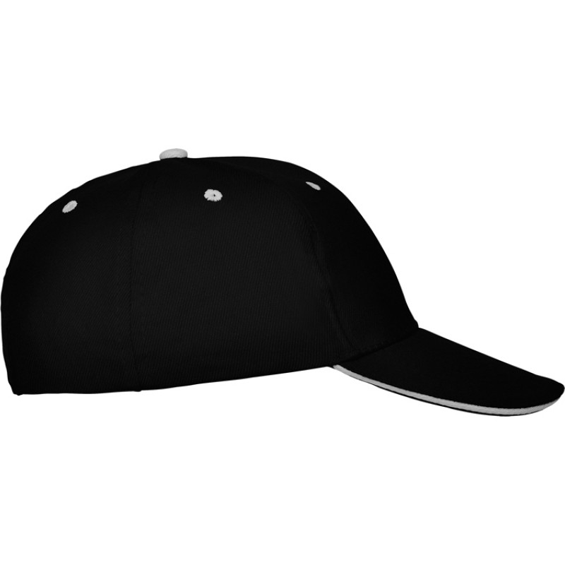 Бейсболка "Panel" унисекс, черный