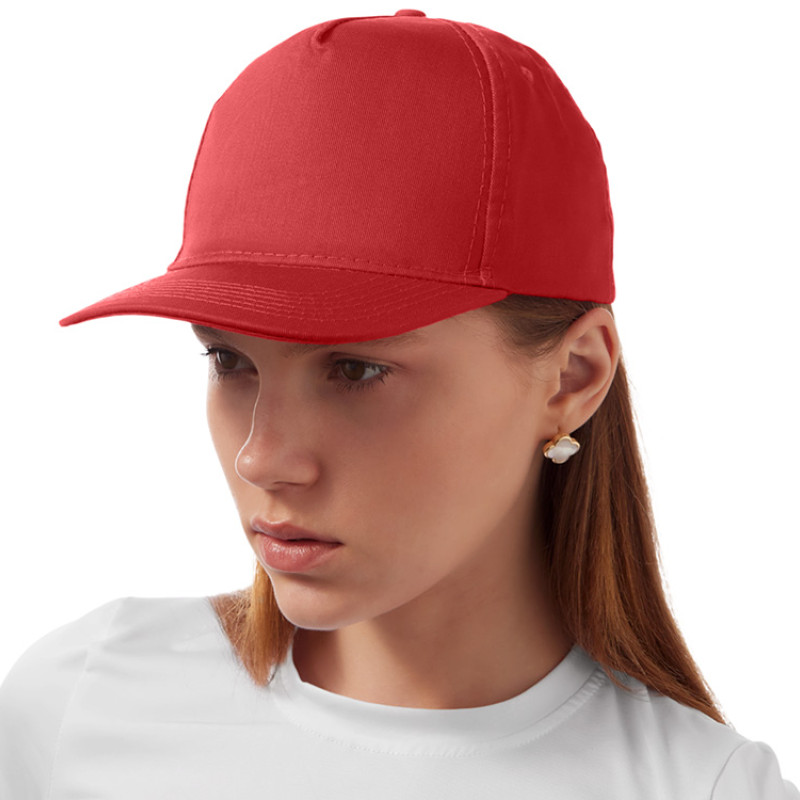 Бейсболка "Mix" 5-ти панельная 180 гр, красный Бейсболка "Mix" 5-ти панельная 180 гр, красный